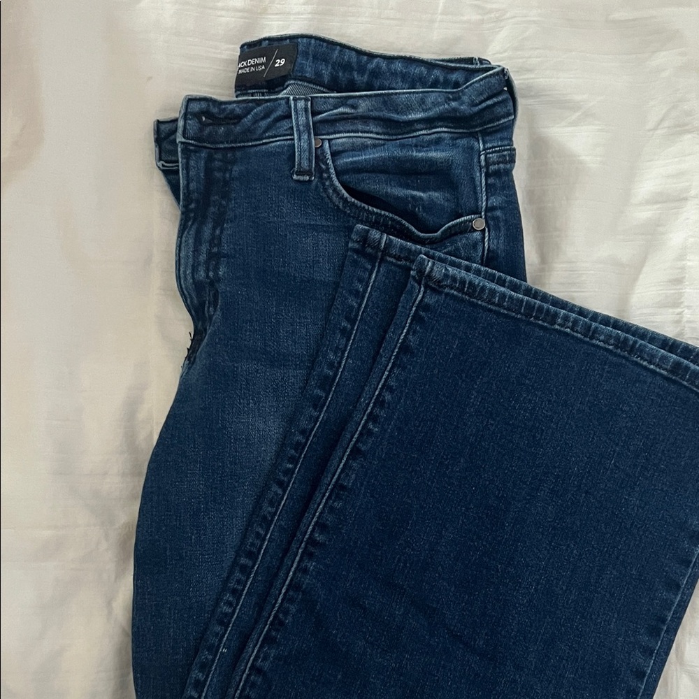 Just Black Deep Indigo Straight Leg Jeans